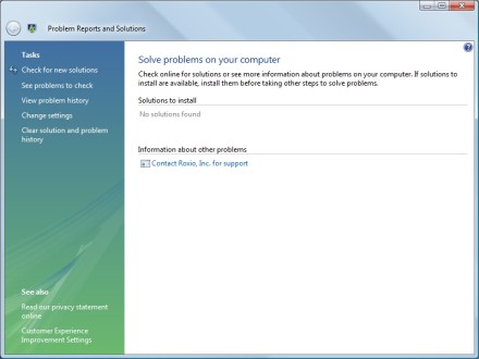 The console's initial display lists issues that are currently perceived to be a problem.