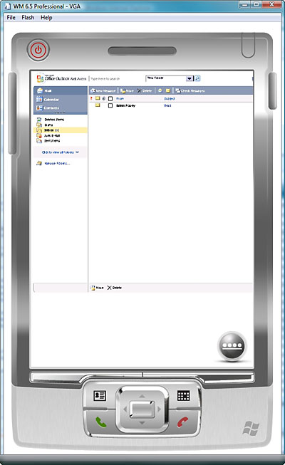The OWA interface