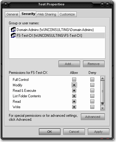 Assign permissions in Microsoft networks