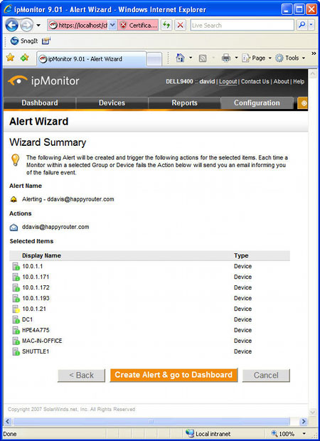 wizard summary