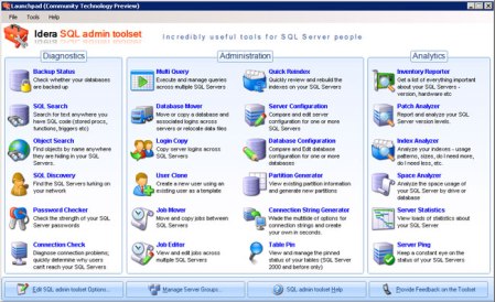 SQL admin toolset 1.0