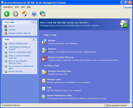 Acronis Recovery for SQL Server