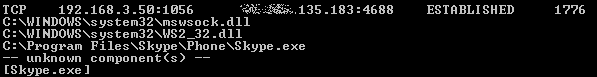 netstat view process