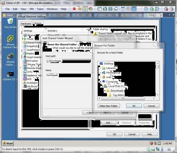 vmware workstation shared folder linux