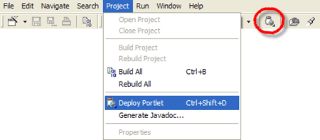 The deploy portlet action